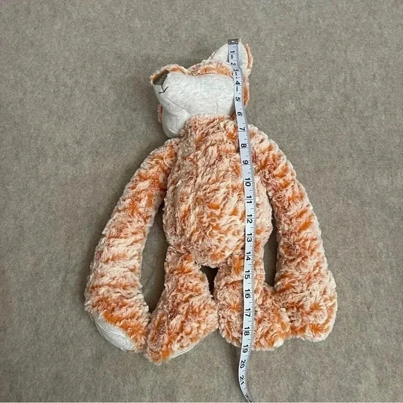 Demdaco Heartful Hugs Weighted Orange Fox Stuffed Plush Animal Toy - Picture 9 of 10